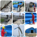 SABM-1220-800 k q span arch roof PPGI roll forming machine